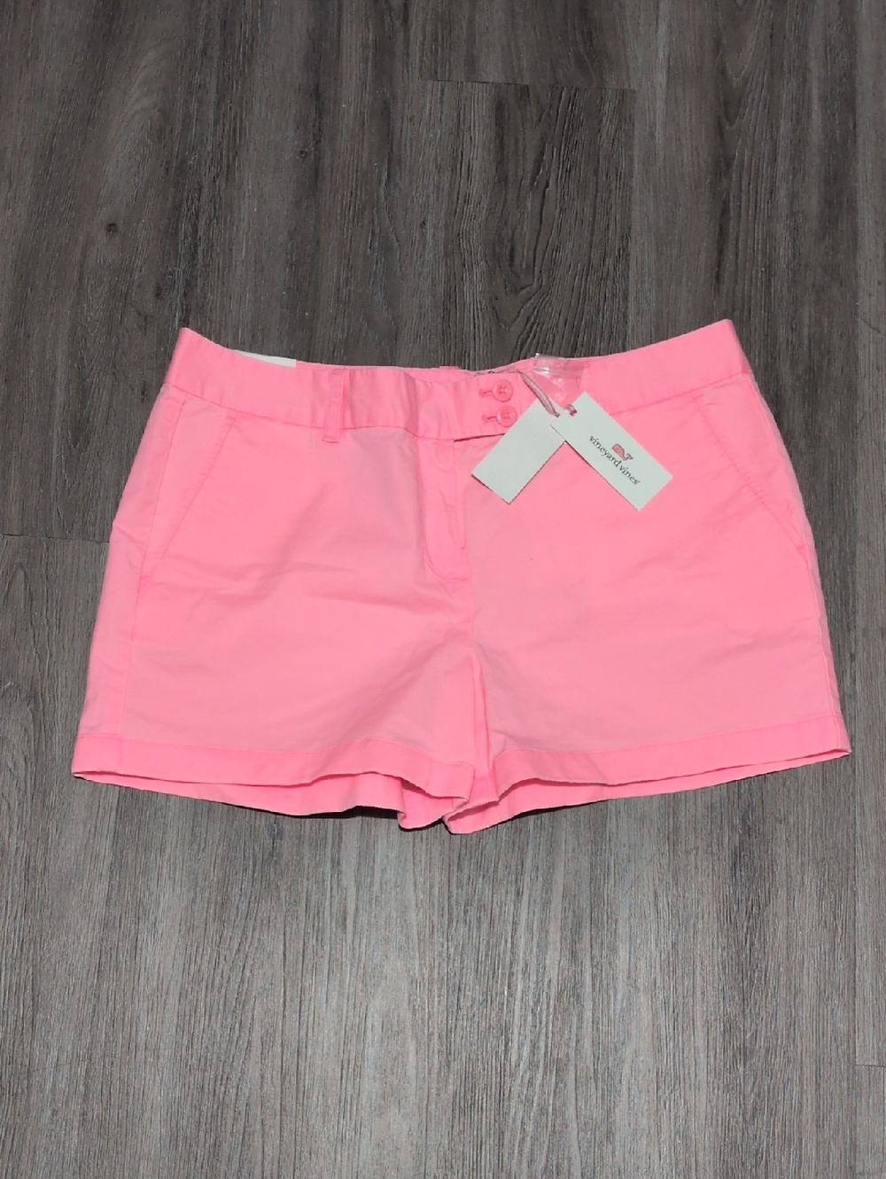 Vineyard Vines Neon Coral Dayboat Shorts Sz 12 3.5in Inseam Neon Orange Summer - Picture 2 of 6